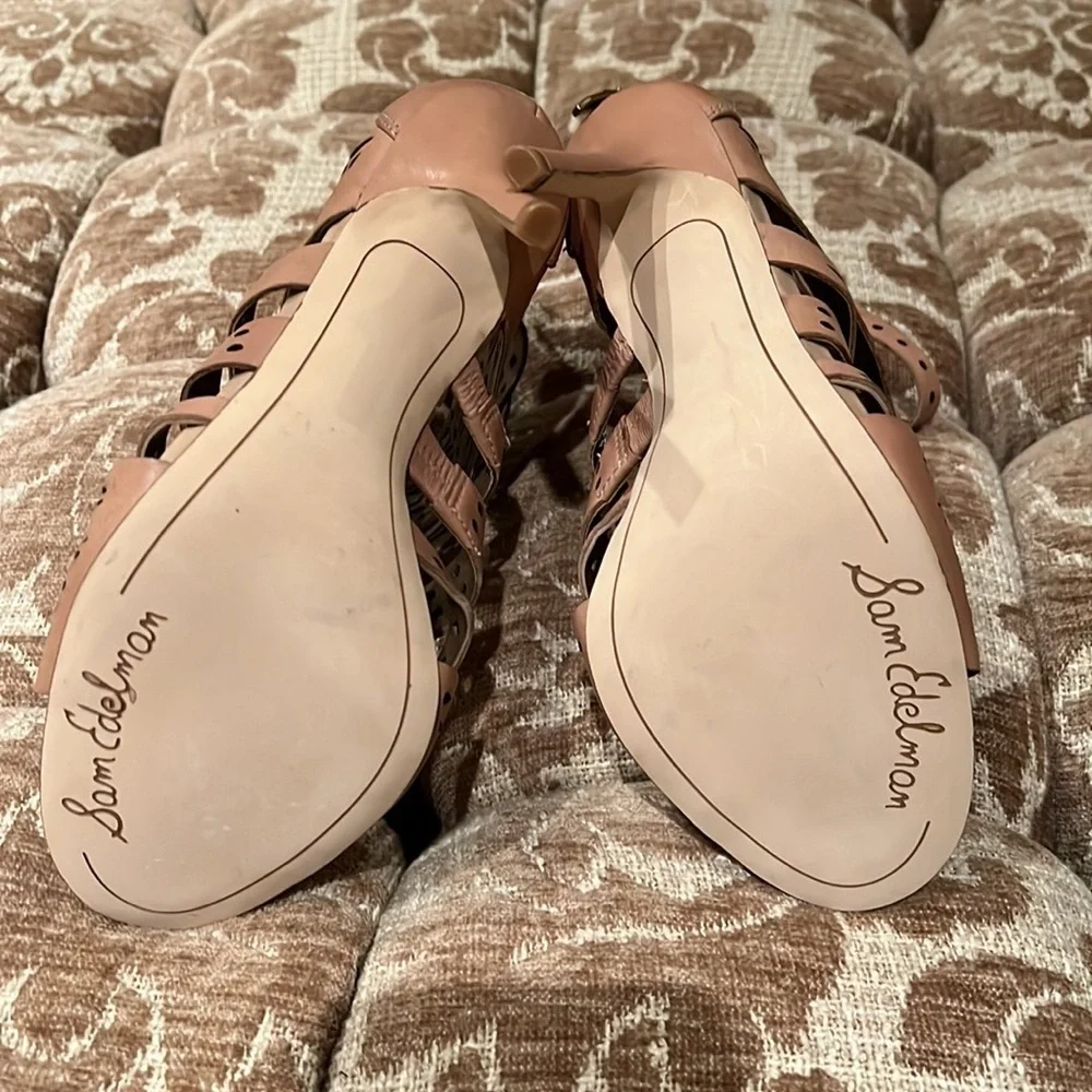 NEW Sam Edelman Alysia Leather Heels - Picture 5 of 5